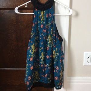 Zara Halter Silk Top - Size M